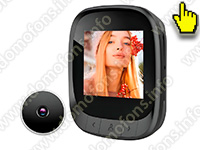 Видеоглазок на входную дверь iHome S03 с цветным экраном и встроенной памятью