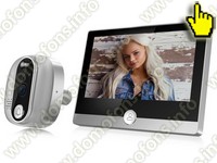 Видеоглазок 2mp для входной двери Tuya Wi-Fi iHome SW1-Tuya с записью на SD карту и датчиком движения