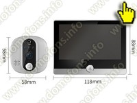 Видеоглазок 2mp для входной двери Tuya Wi-Fi iHome SW1-Tuya с записью на SD карту и датчиком движения