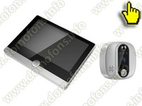 Видеоглазок 2mp для входной двери Tuya Wi-Fi iHome SW1-Tuya с записью на SD карту и датчиком движения