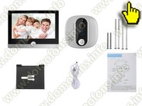 Видеоглазок 2mp для входной двери Tuya Wi-Fi iHome SW1-Tuya с записью на SD карту и датчиком движения