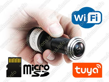 Беспроводной облачный IP WI-FI видеоглазок TUYA HDcom T201-8G